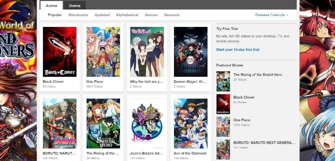 anime streaming service