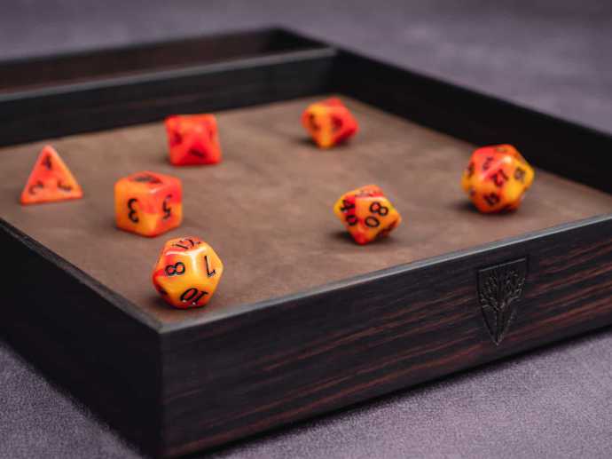for Any Dice or Board Game Tabletop RPGs Like D&D Pathfinder Roleplaying Game Forged Dice Co Dice Tray 14 Double Sided and Removable Neoprene Rolling Dice Mat