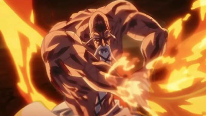 Who are the top 5 strongest fire users in anime, and what are