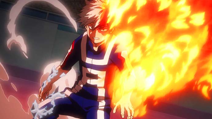 Evil anime Boy with fire in his hand and head this character is for anime  lovers and especially who love flame users