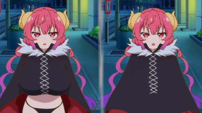 Kinds Of Censorship In Anime Changing Character Design Ilulu Miss Kobayashi Dragon Maid